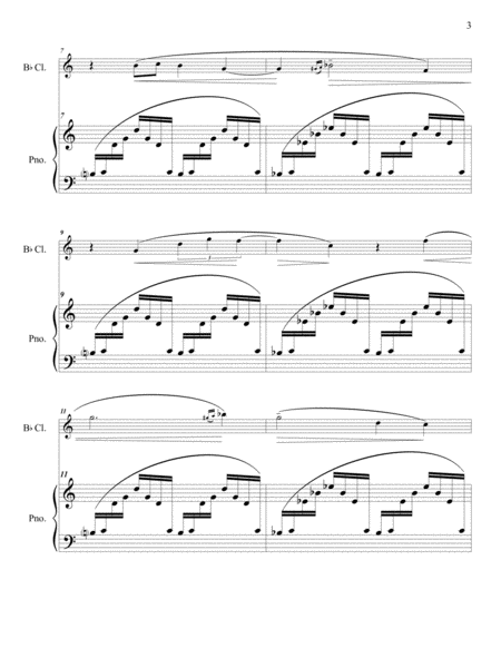 Three Escapades for Clarinet Bb and Piano image number null