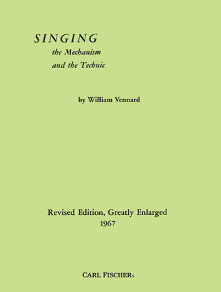 Book cover for Singing: the Mechanism and the Technic