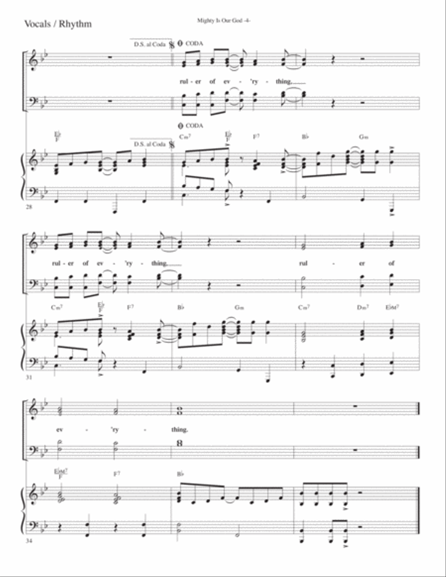Mighty Is Our God Voice scores gallery preview page 4