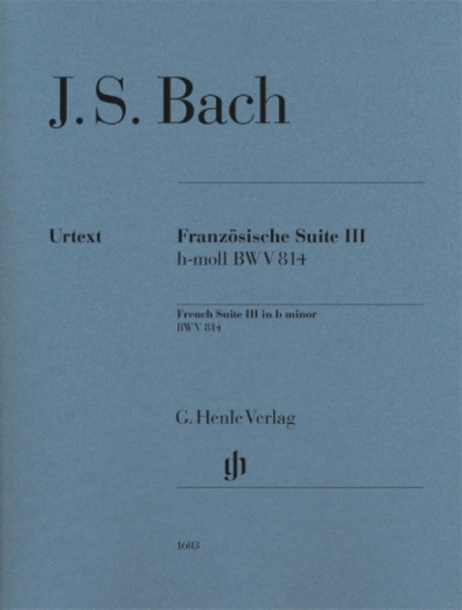 French Suite III in B Minor Piano Solo scores gallery preview page 1
