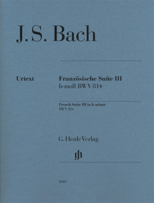 Book cover for French Suite III in B Minor
