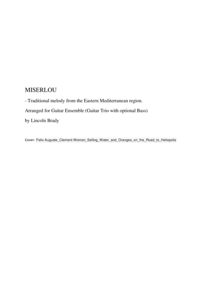 MISERLOU - Guitar Ensemble image number null