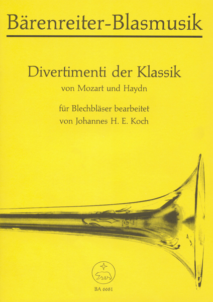 Divertimenti der Klassik. Zwei Satzfolgen von Wolfgang Amadeus Mozart und Joseph Haydn für Blechbläser