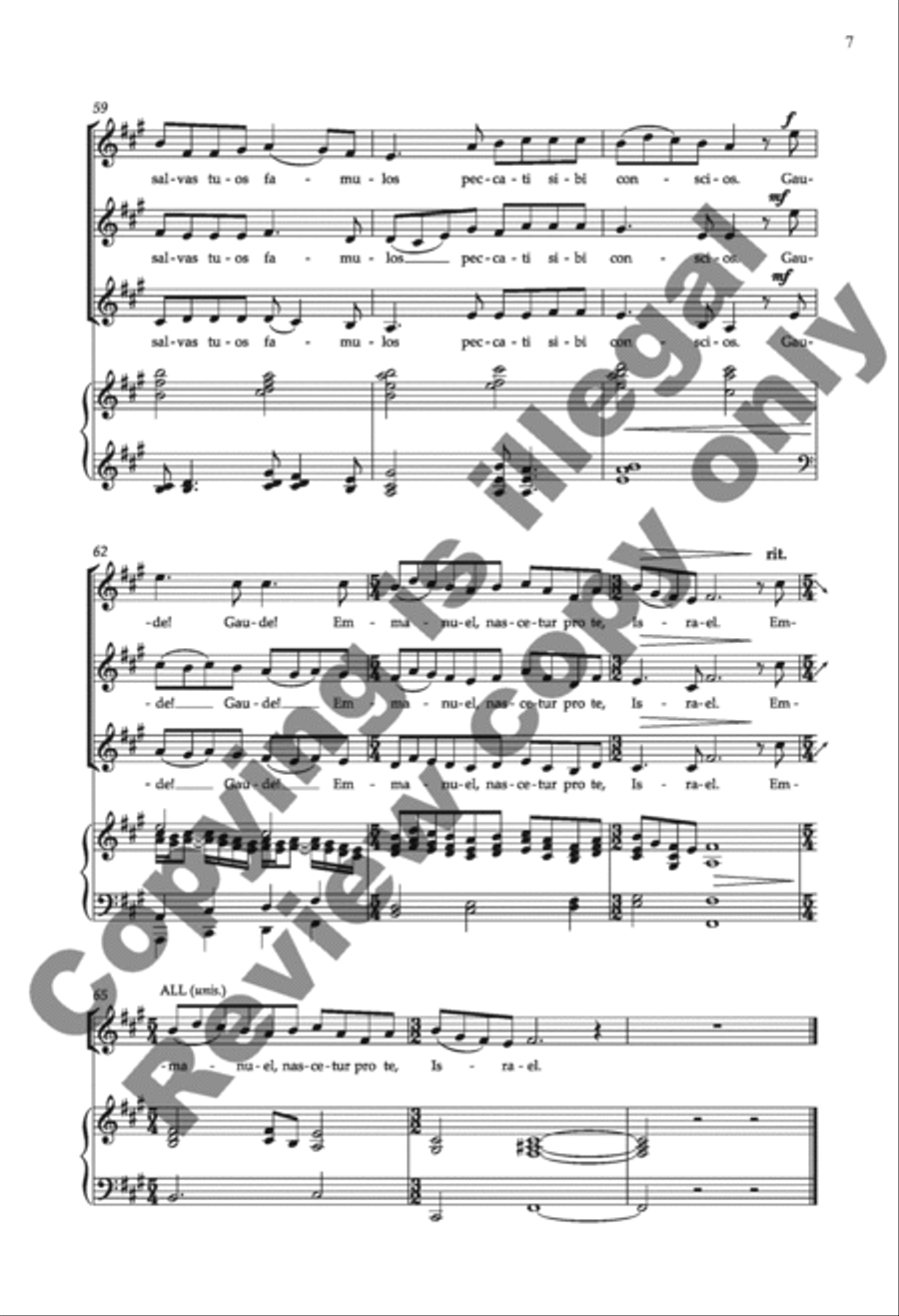 Veni, veni, Emmanuel from Enchanted Carols Choir scores gallery preview page 6
