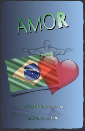 Book cover for Amor, (Portuguese for Love), Flute Duet