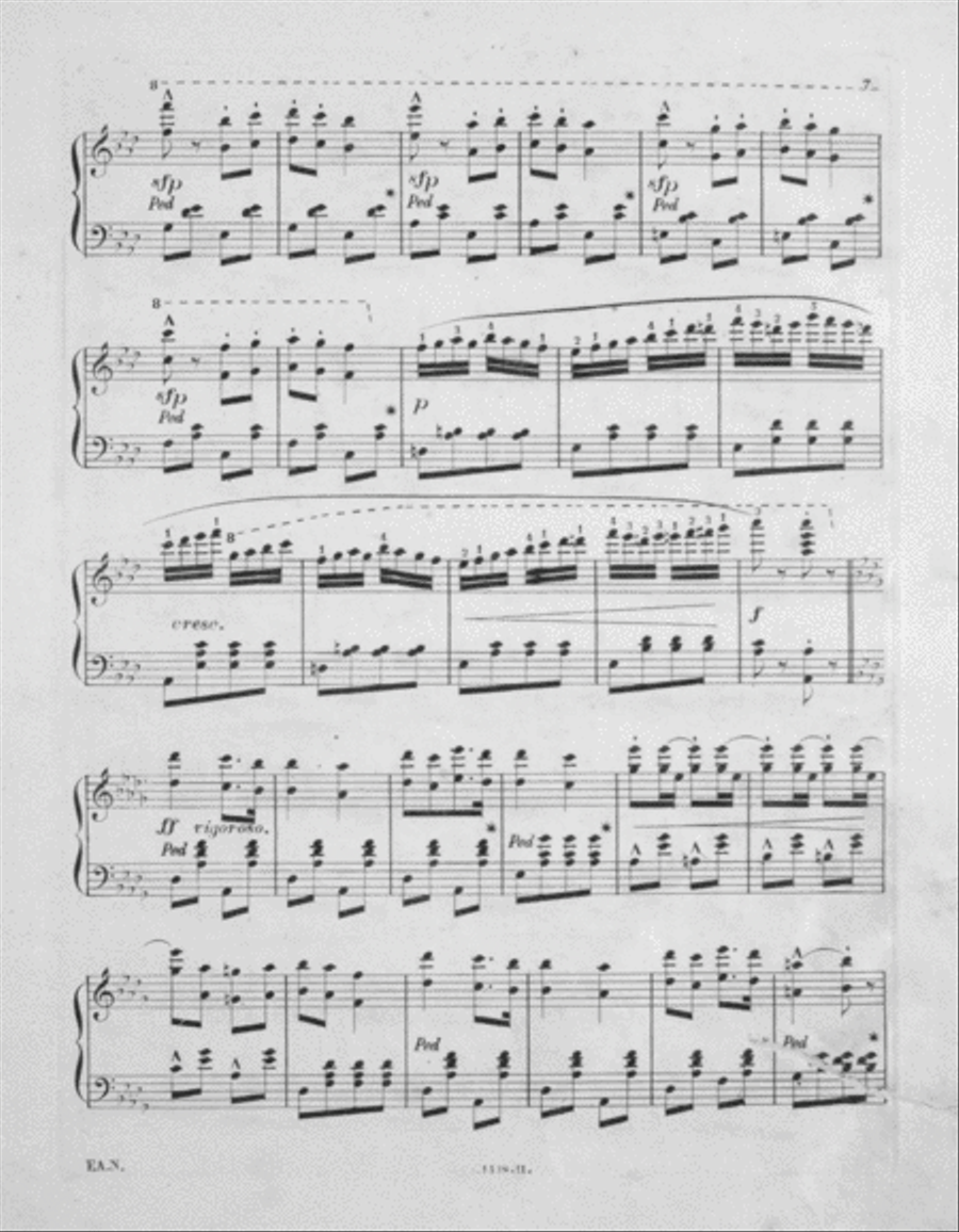 Qui Vive! Grand Galop Concert Pour Piano Piano Solo scores gallery preview page 6