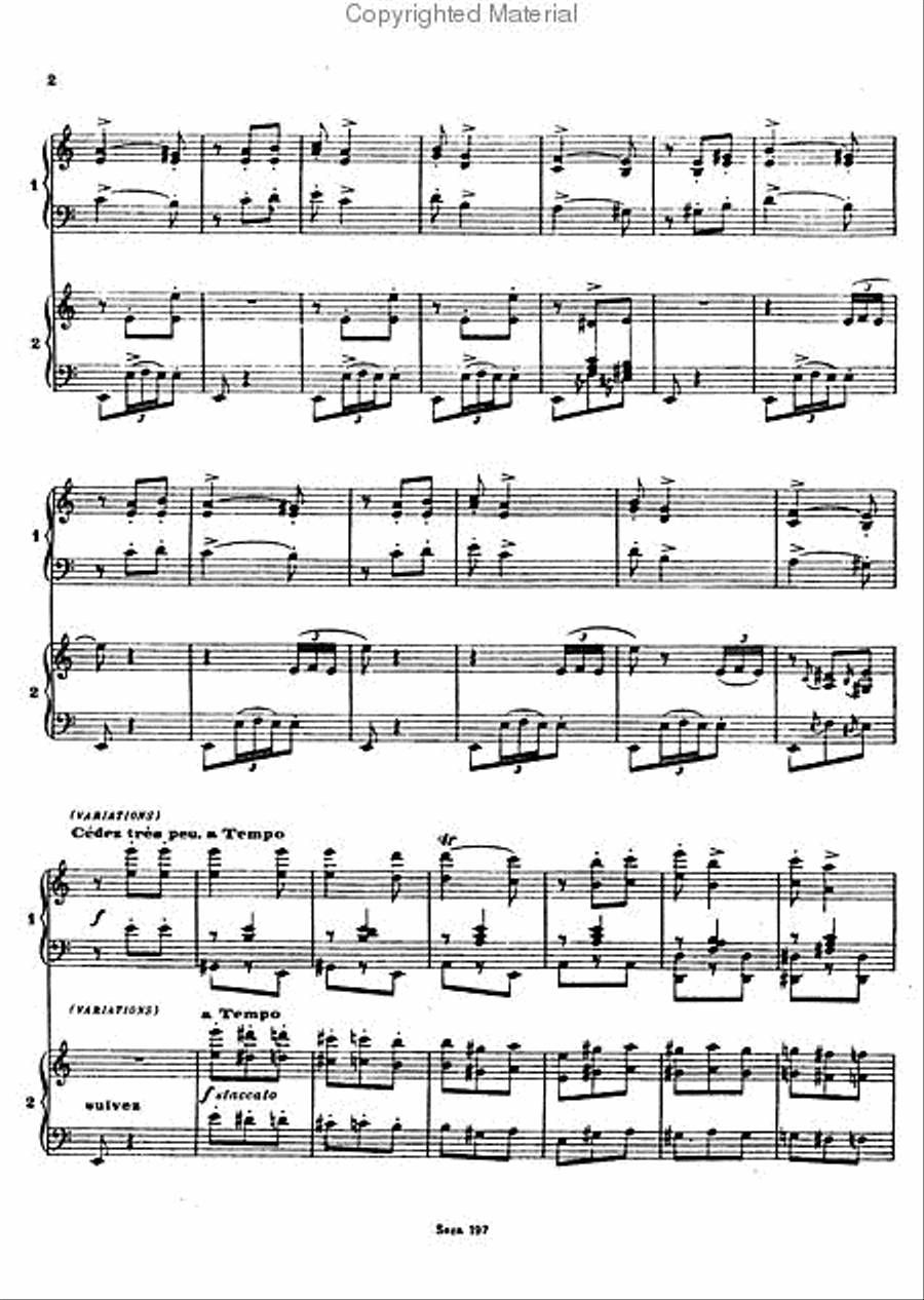 Gracia No. 3 of Danses Andalouses Piano Duet scores gallery preview page 3