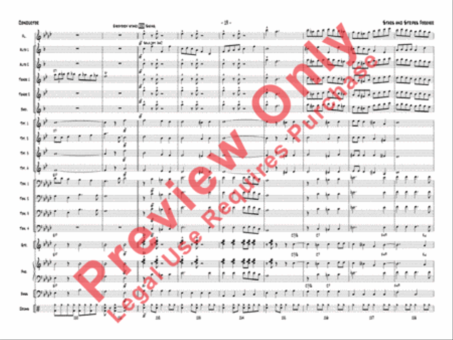 Stars and Stripes Forever Jazz Ensemble scores gallery preview page 23