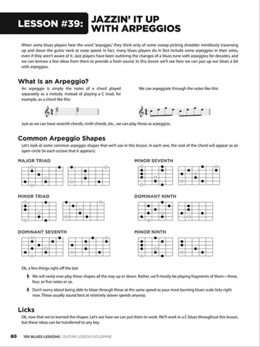 100 Blues Lessons Electric Guitar scores gallery preview page 8