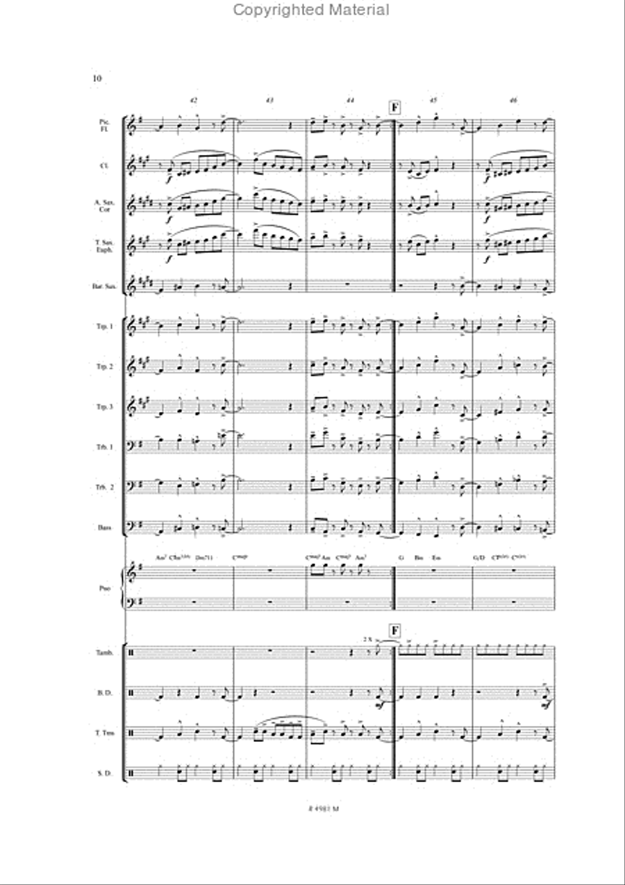 Birdland Marching Band scores gallery preview page 9