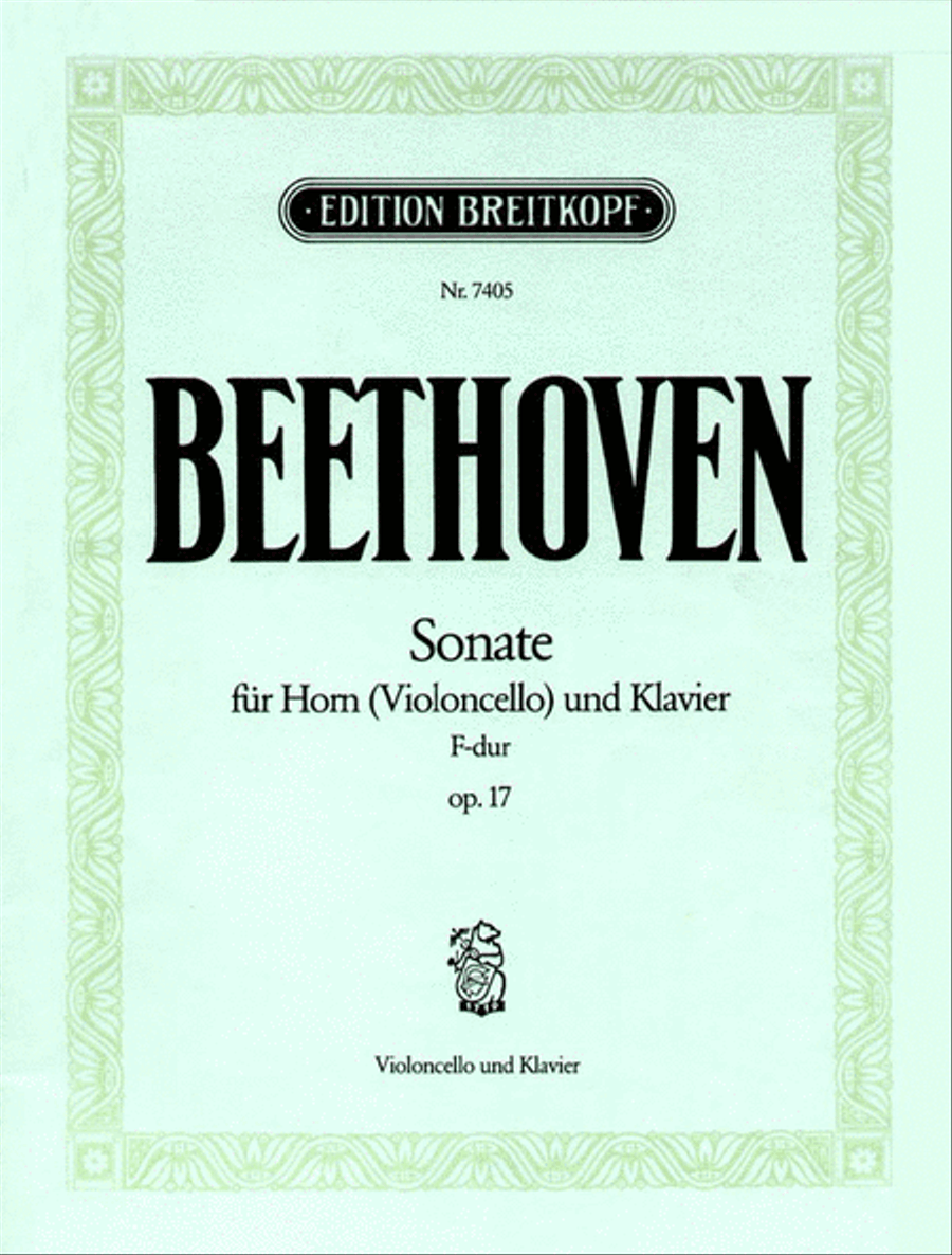 Sonata in F major Op. 17 Piano Accompaniment scores gallery preview page 1