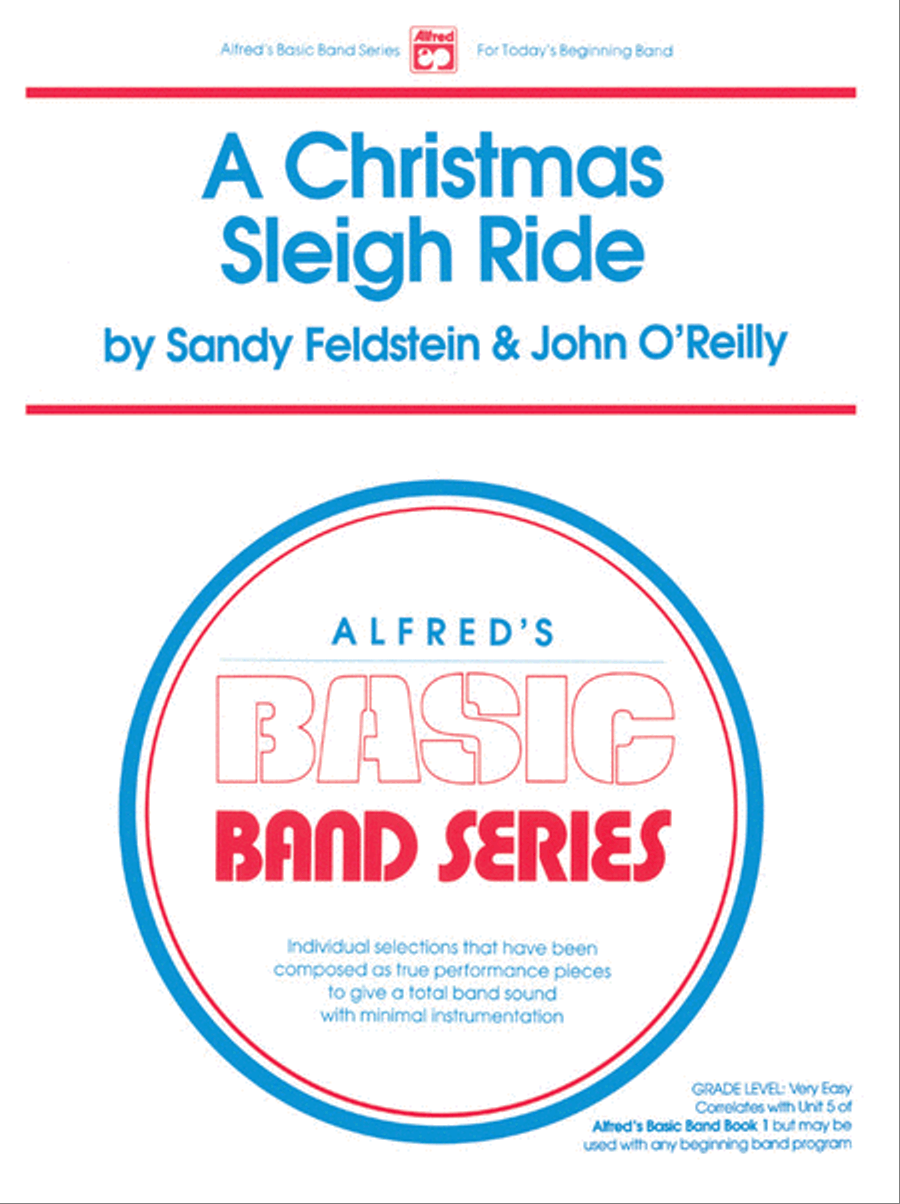 A Christmas Sleigh Ride Concert Band scores gallery preview page 1