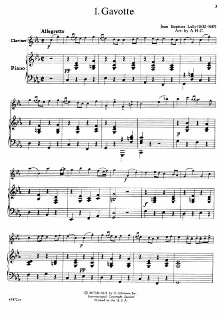 Solos for the Clarinet Player Clarinet Solo scores gallery preview page 3