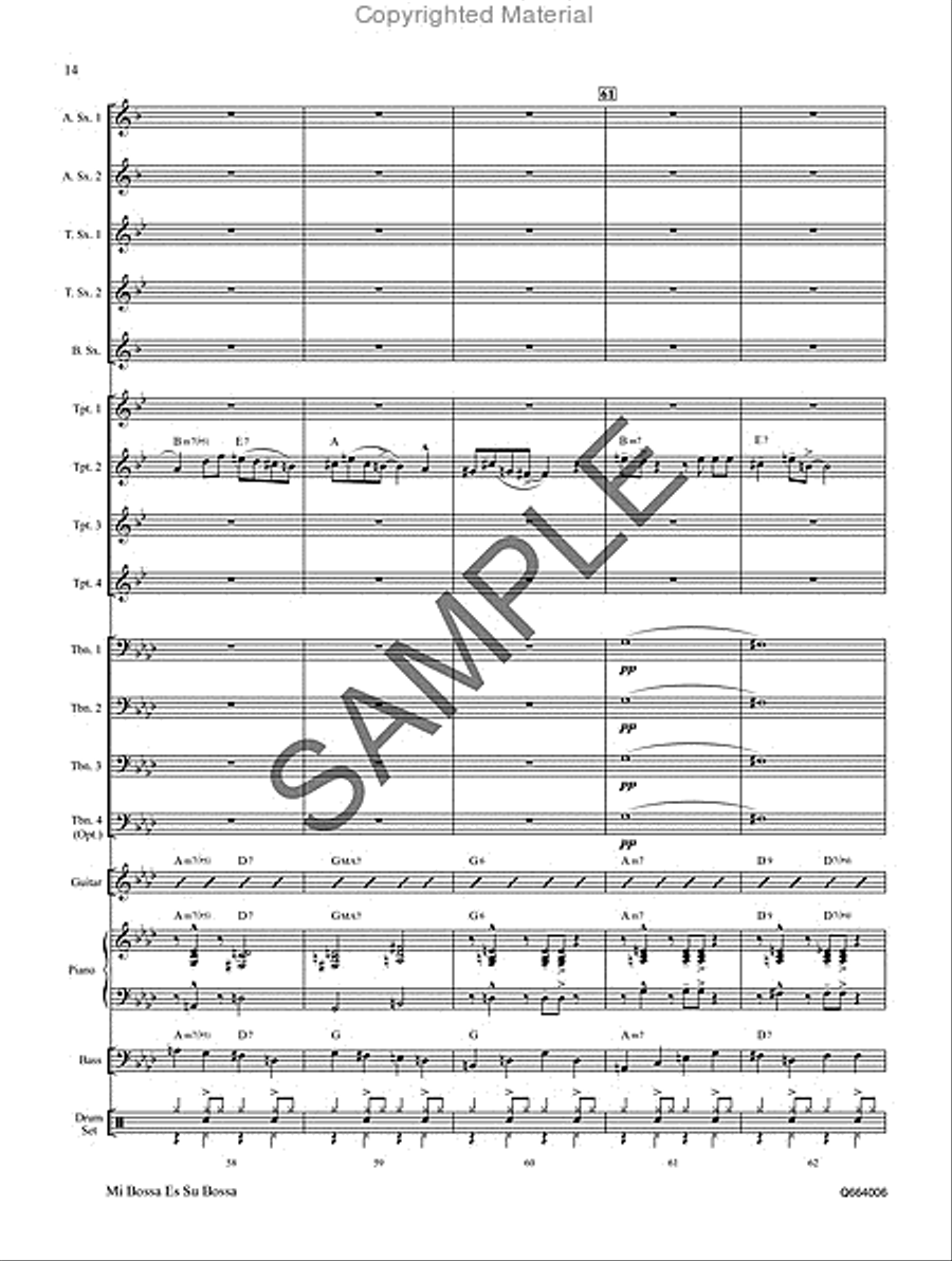Mi Bossa Es Su Bossa Mi Bossa Es Su Bossa Organ scores gallery preview page 15