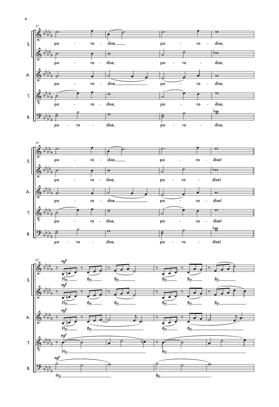 Fly To Paradise 4-Part scores gallery preview page 4