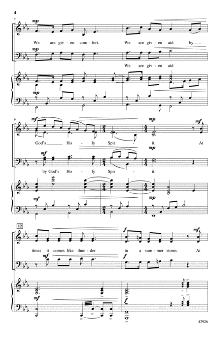Praise to the Spirit 4-Part scores gallery preview page 3