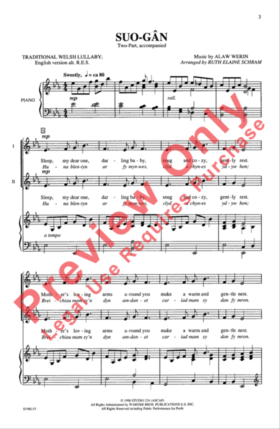 Suo-Gân 2-Part scores gallery preview page 3