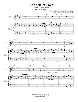 The Gift of Love (Violin & Piano)