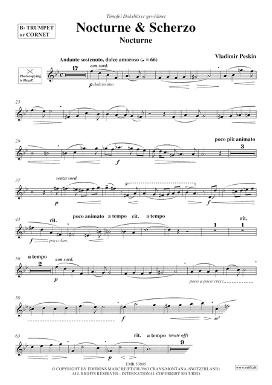 Nocturne & Scherzo Cornet scores gallery preview page 3