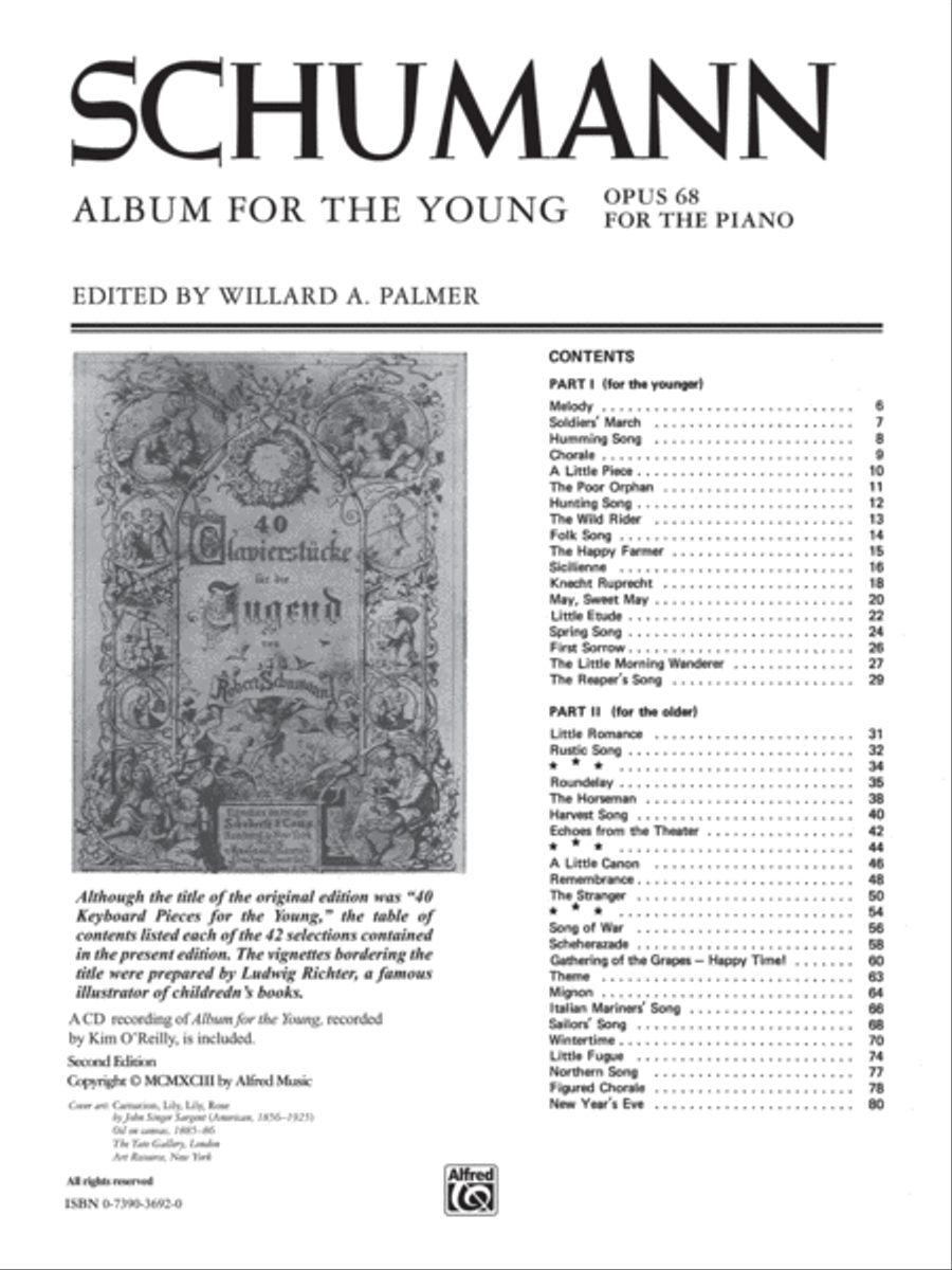 Schumann -- Album for the Young, Op. 68 image number null