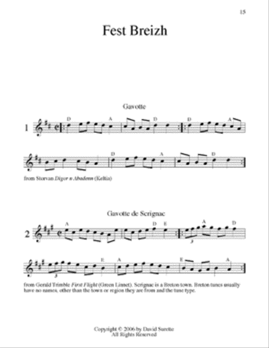 Traditional Breton Dance Tunes - Fest Breizh Violin scores gallery preview page 2