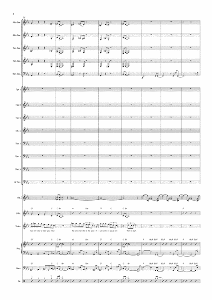 Killer Queen Piano, Vocal, Guitar scores gallery preview page 4