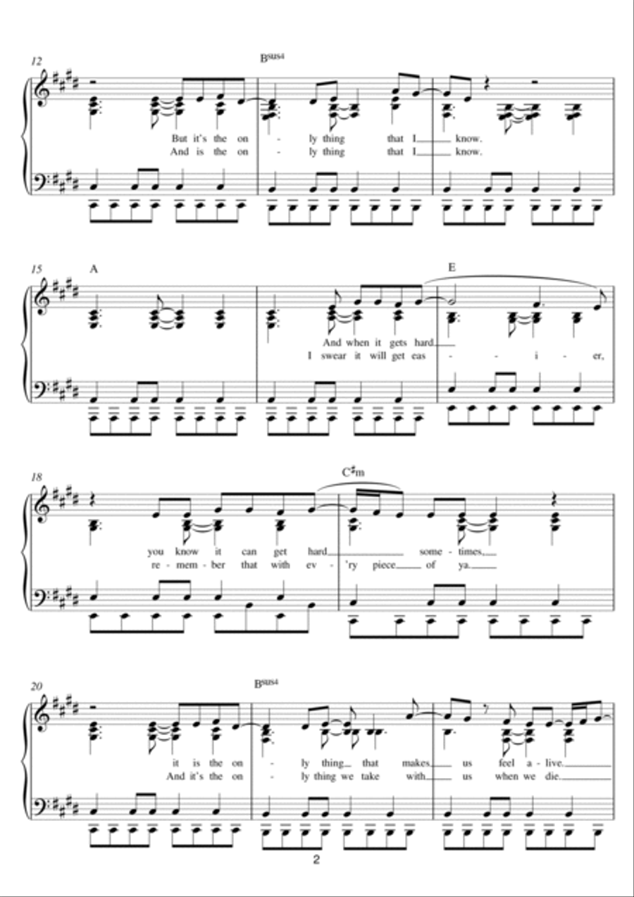 Photograph Photograph Easy Piano scores gallery preview page 2