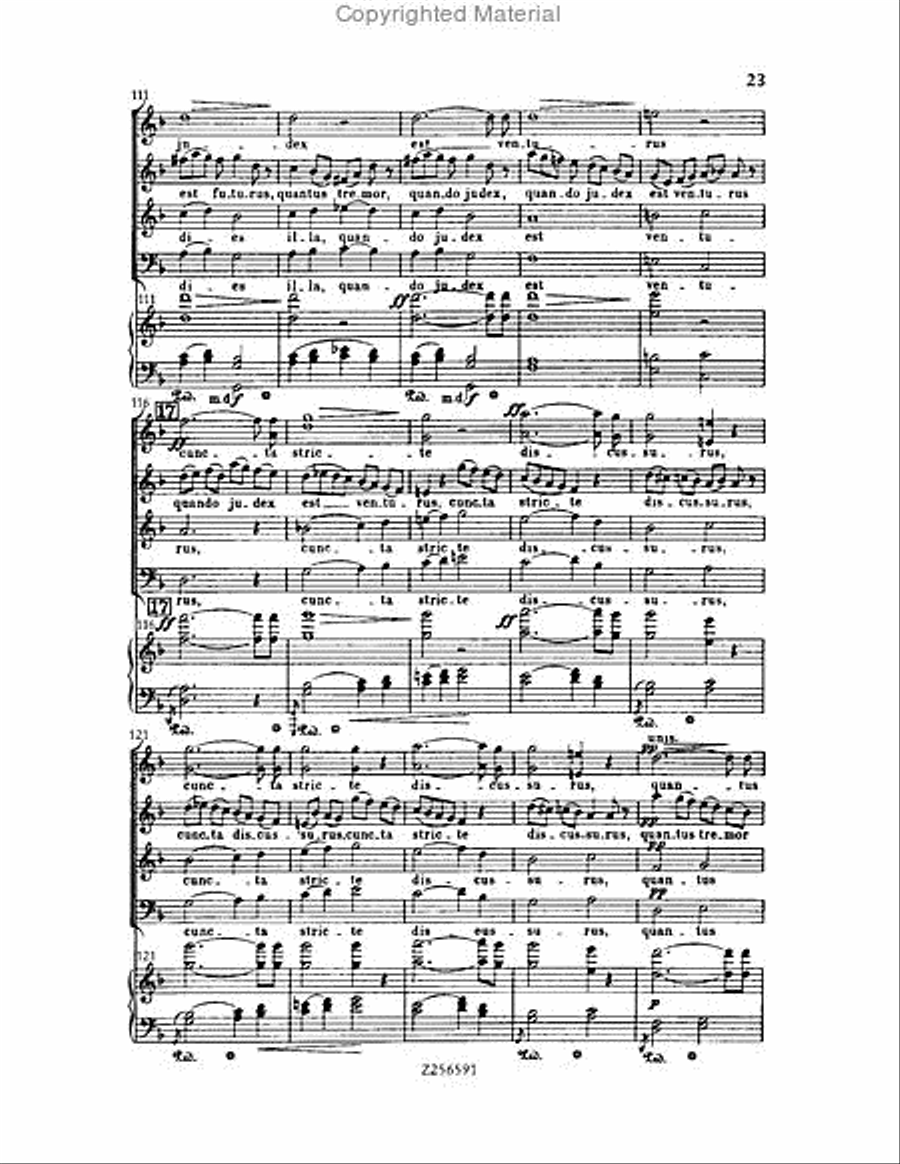Grande Messe du Morts, H 75 Choir scores gallery preview page 23