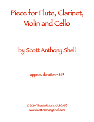 Piece for Flute, Clarinet, Violin and Cello