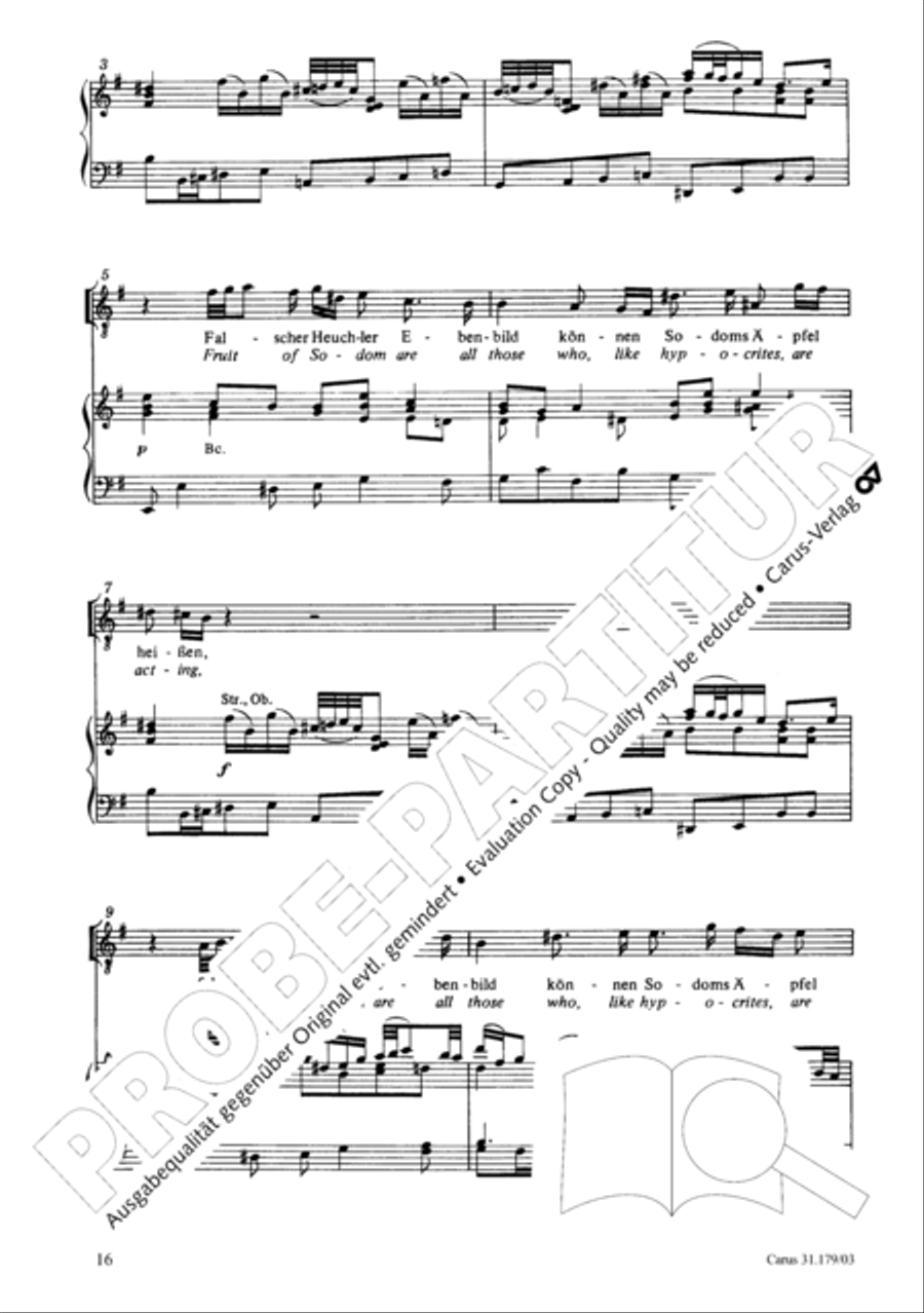 Be aware, your fear of God may turn to heresy (Siehe zu, dass deine Gottesfurcht nicht Heuchelei sei) STB scores gallery preview page 17
