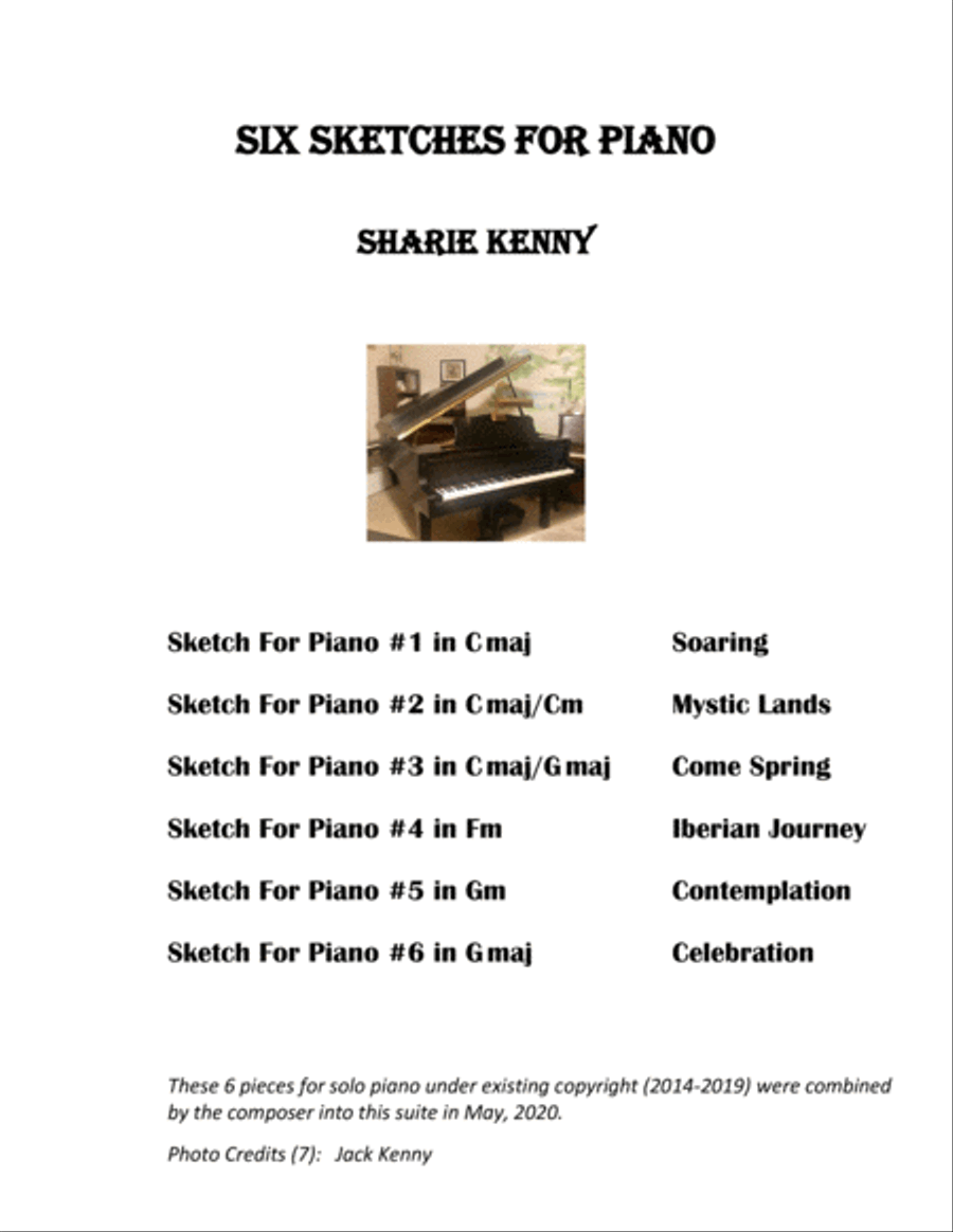 Six Sketches For Piano Six Sketches For Piano Piano Solo scores gallery preview page 3