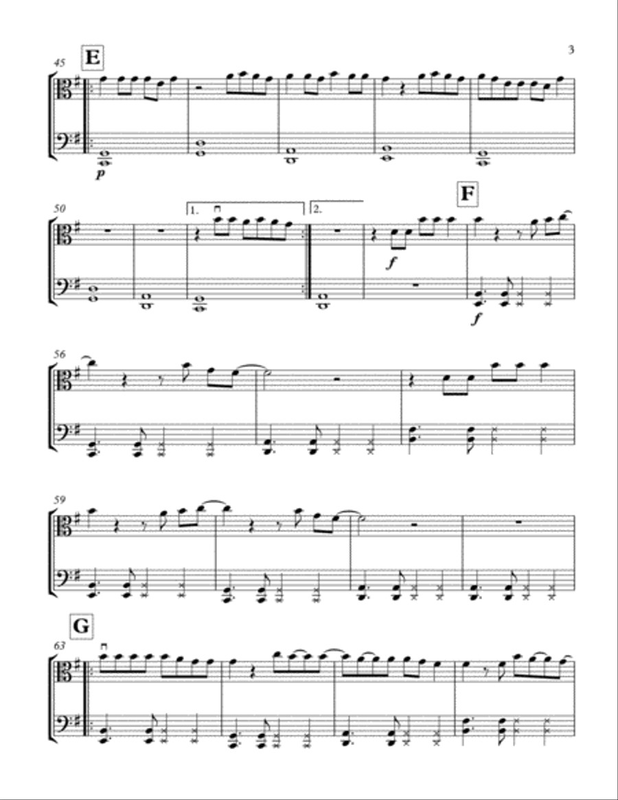 Let Her Go String Duet scores gallery preview page 4