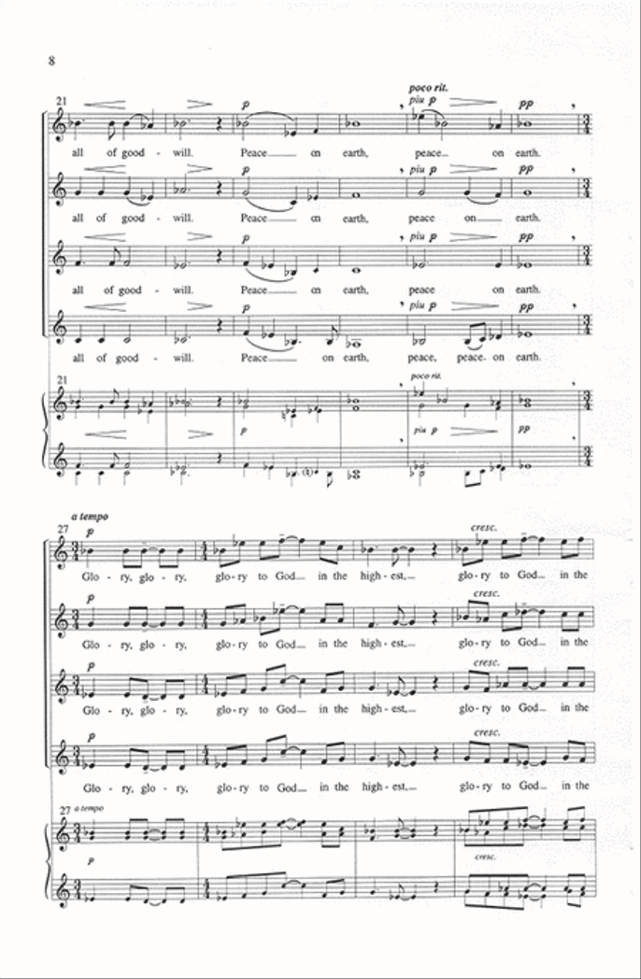 Passages from the Mass SSAA scores gallery preview page 7