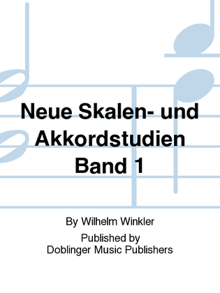 Book cover for Neue Skalen- und Akkordstudien Band 1