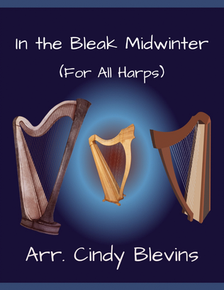 In the Bleak Midwinter, for Lap Harp Solo