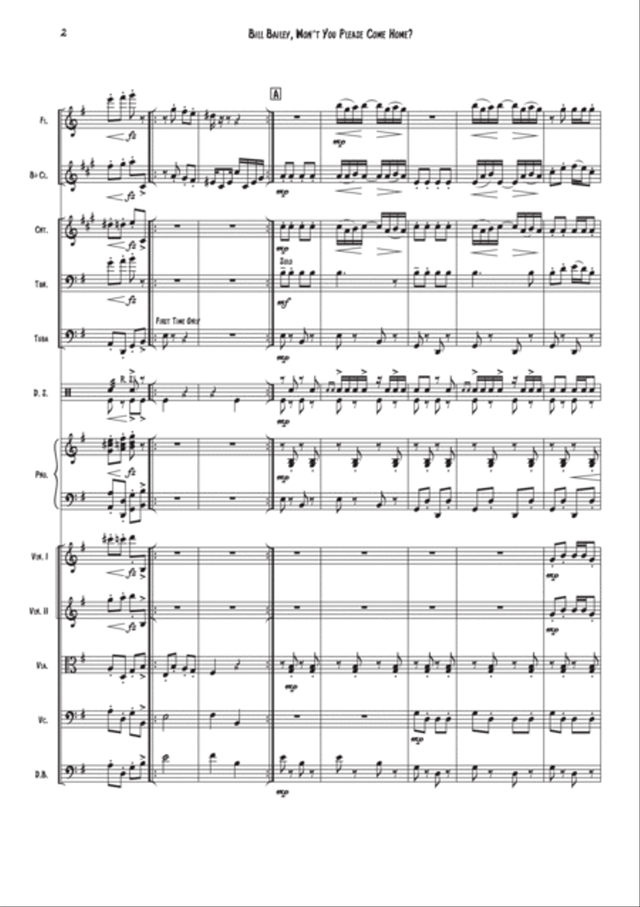 Bill Bailey, Won't You Please Come Home? Clarinet scores gallery preview page 4