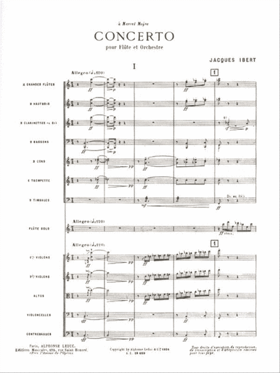 Concerto Pour Flute Et Orchestre (partition De Poche) Flute Solo scores gallery preview page 2
