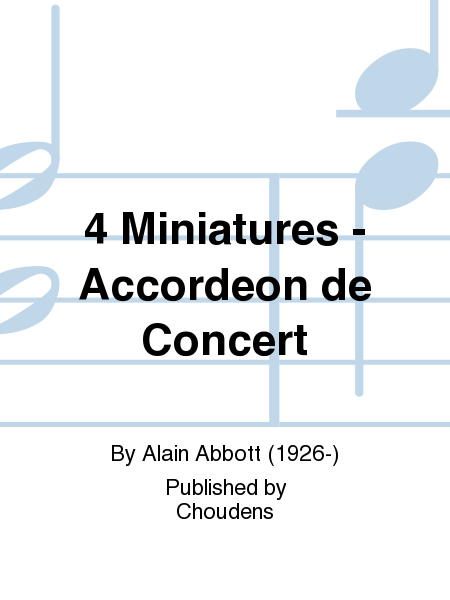 4 Miniatures - Accordeon de Concert