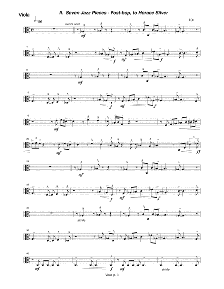 Seven Jazz Pieces (1990-91) viola part