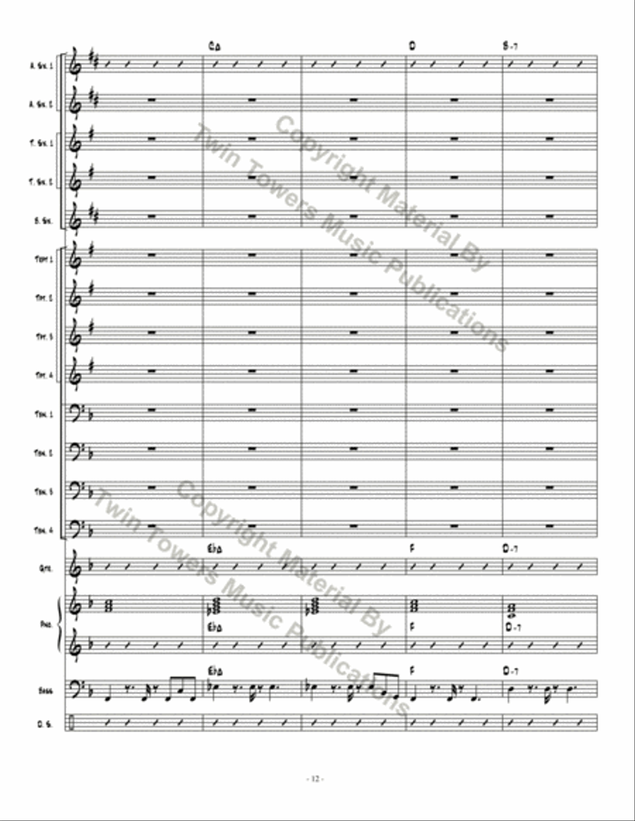 On The Road Jazz Ensemble scores gallery preview page 13