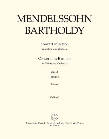 Concerto for Violin and Orchestra E minor, op. 64