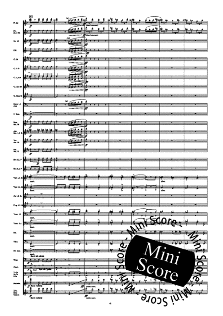 Fourth Symphony Fourth Symphony Concert Band scores gallery preview page 49