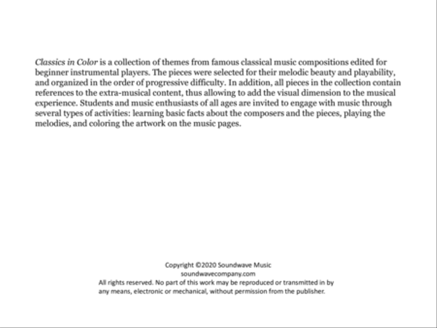 Classics in Color (Alto Saxophone) Alto Saxophone scores gallery preview page 2