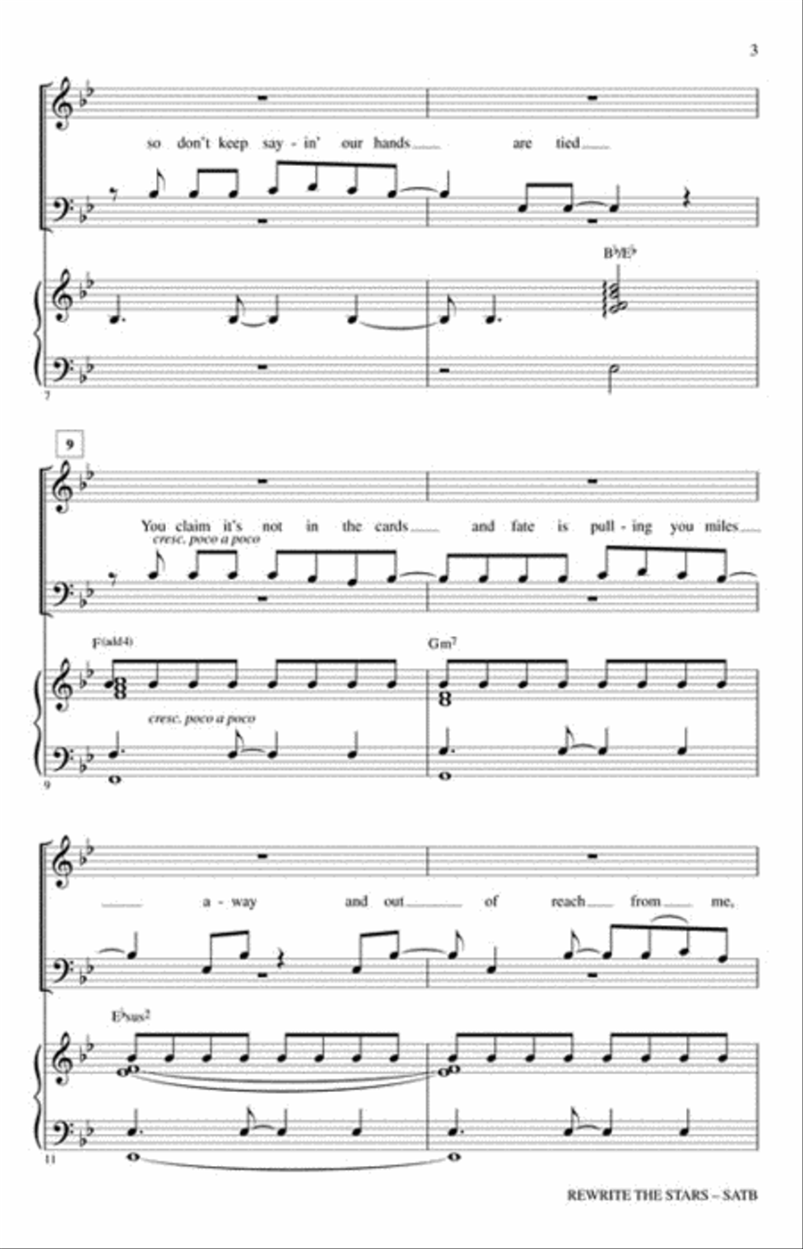Rewrite the Stars Rewrite the Stars Choir scores gallery preview page 3