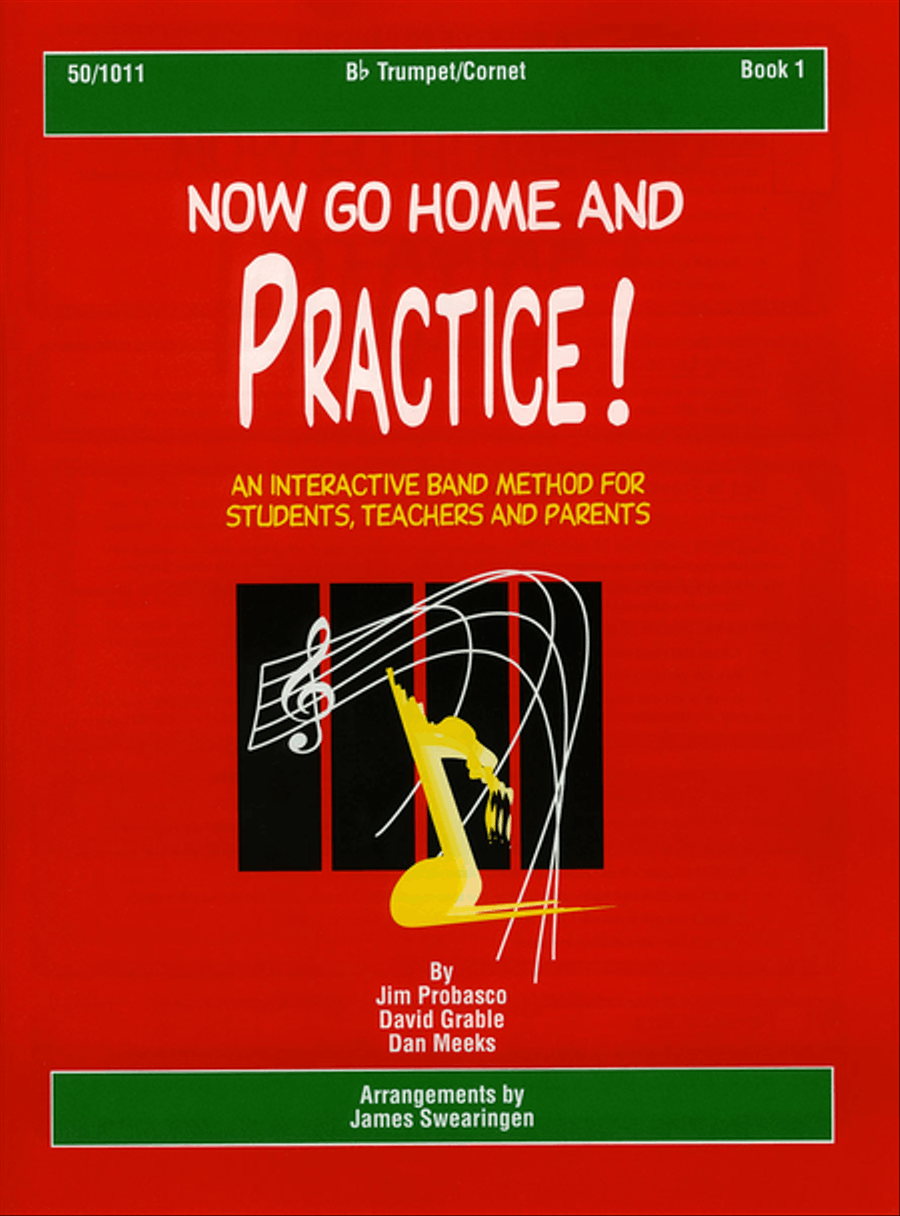 Now Go Home And Practice Book 1 Trumpet Cornet Cornet scores gallery preview page 1