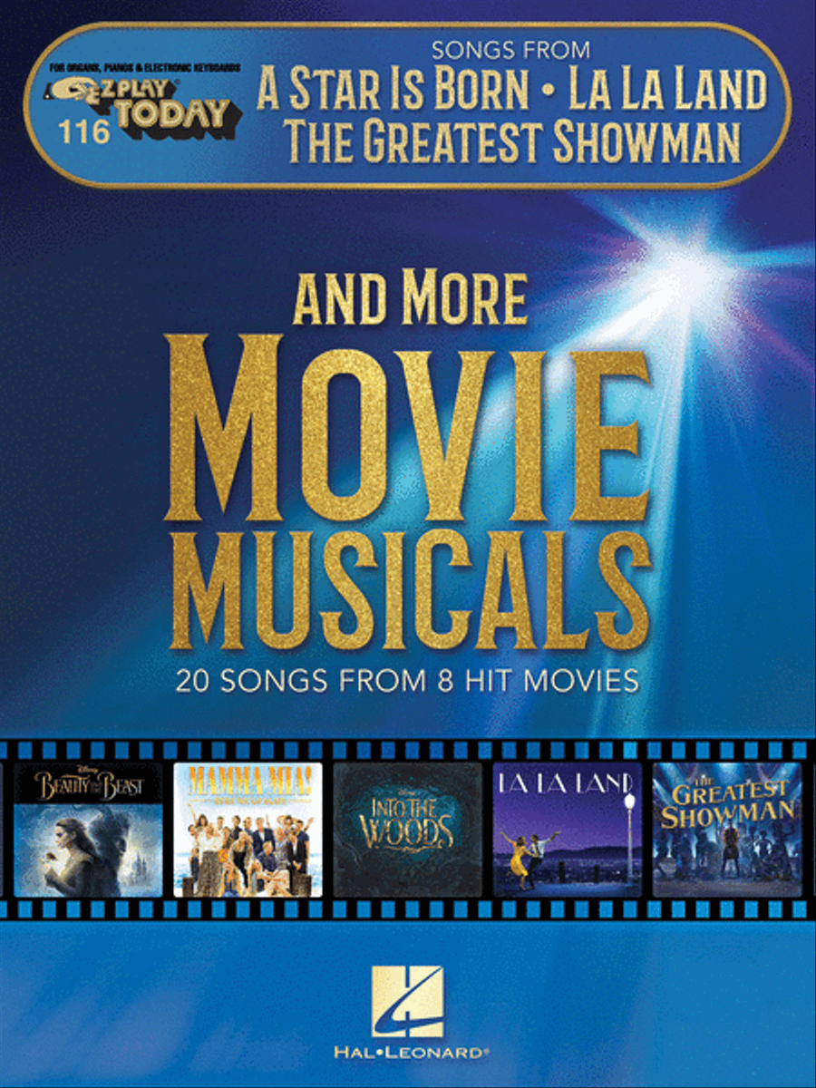 Songs from A Star Is Born, La La Land, The Greatest Showman, and More Movie Musicals Electronic Keyboard scores gallery preview page 1
