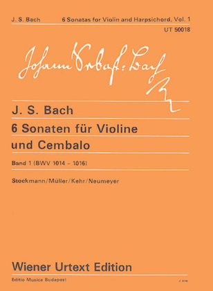 Book cover for 6 Sonaten FUr Violine Bwv 1014-1016