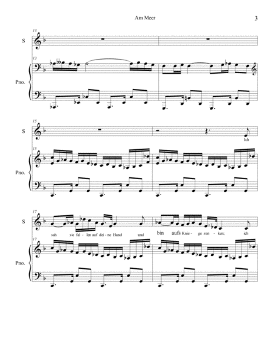 Am Meer High Voice scores gallery preview page 3