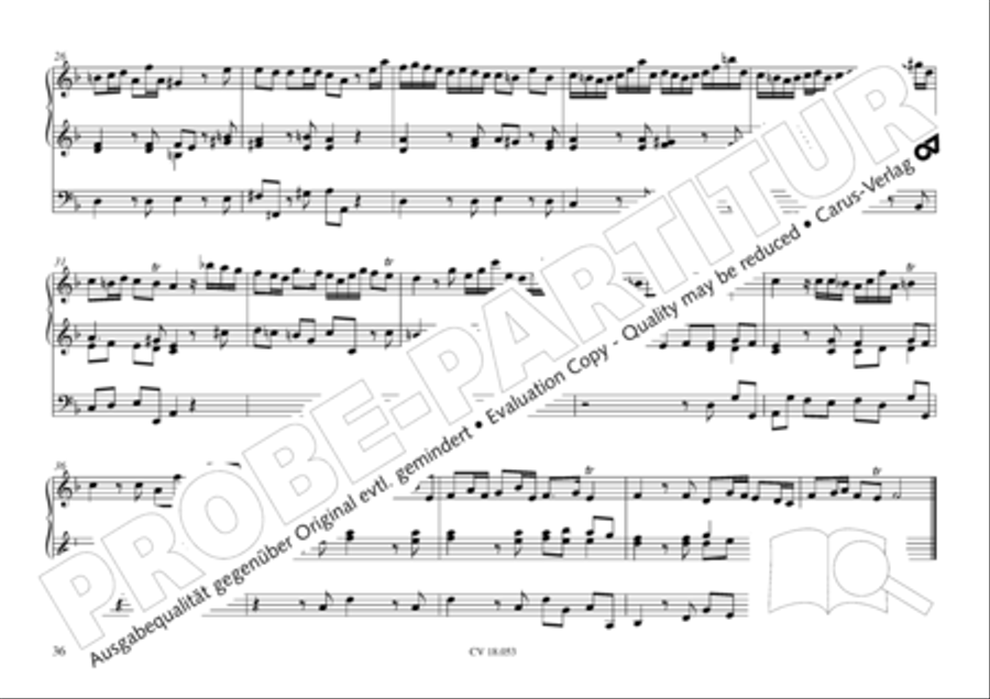 Das Husumer Orgelbuch von 1758 Organ Solo scores gallery preview page 37
