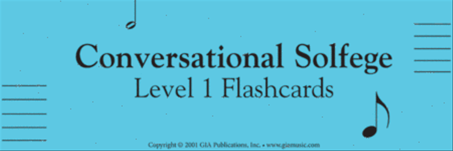 Conversational Solfege, Level 1 - Flashcards Flash Cards & Games scores gallery preview page 1